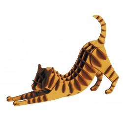Maquette 3D en papier – Chat brun