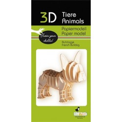 Maquette 3D en papier – Bulldog français