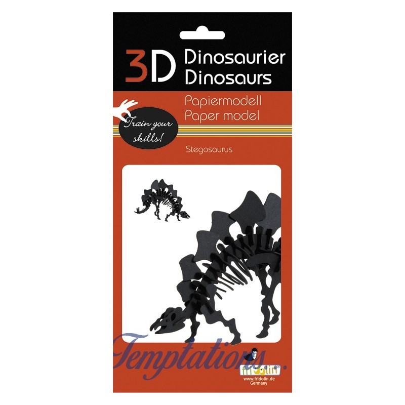 Maquette 3D en papier – Stégosaurus