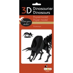 Maquette 3D en papier – Tricératops