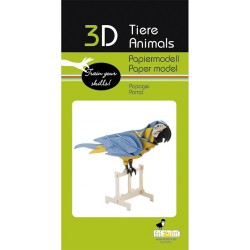 Maquette 3D en papier – Perroquet