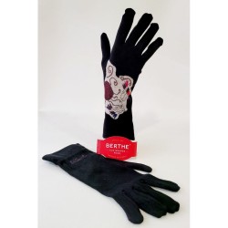 Gants noirs et blancs-...