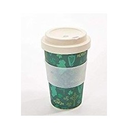 Mug de voyage en bambou vert irlandais