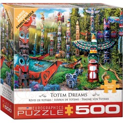 Puzzle 500 pièces- rêves de totems- Eurographics