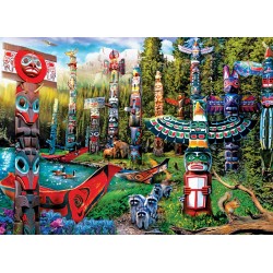 Puzzle 500 pièces- rêves de totems- Eurographics