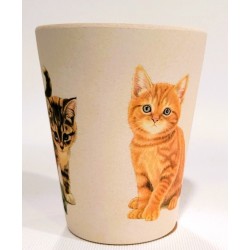 Gobelet en bambou 250 ml Chats
