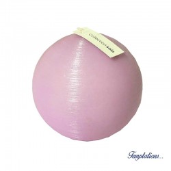 Bougie boule 6cm soie Lilas