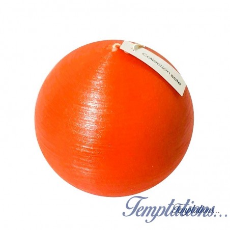 Bougie boule 6cm soie Clementine