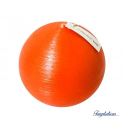 Bougie boule 8cm soie Clementine