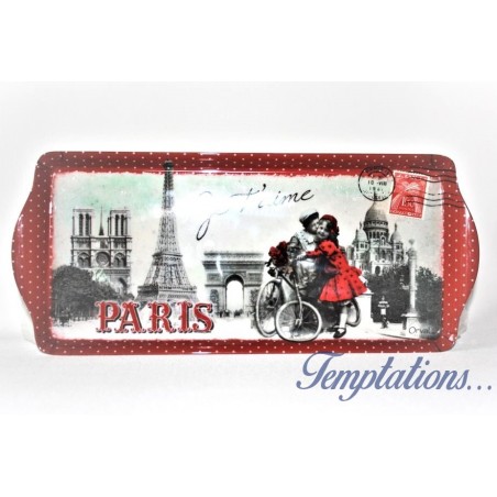 Plateau rectangulaire « Paris je t’aime »