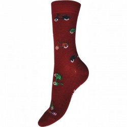 Chaussettes homme Dagobert Scooters rouge