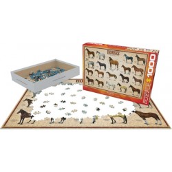 Puzzle 1000 pièces- Chevaux– Eurographics