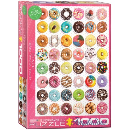 Puzzle 1000 pièces- Donuts– Eurographics