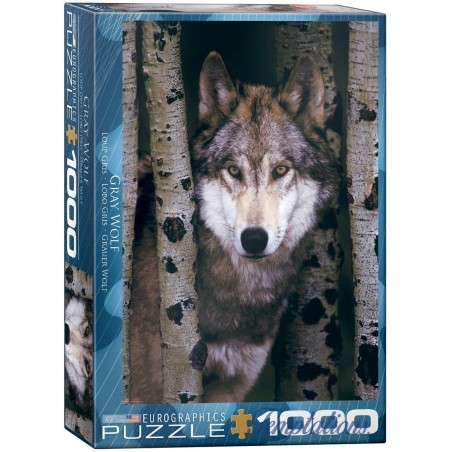 Puzzle 1000 pièces-  Loup gris Eurographics