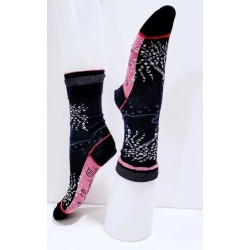 Chaussettes femme marine et rose – Berthe aux grands pieds