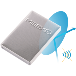 Porte-cartes Meexup compact or/noir
