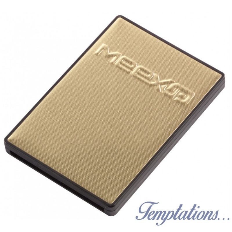 Porte-cartes Meexup compact or/noir