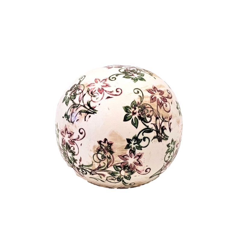 Boule décorative en céramique craquelée Dekoratief