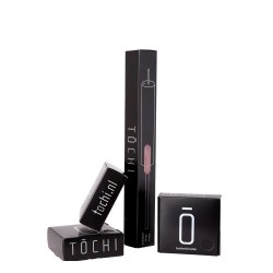 2 Bougies TOCHI rose support noir