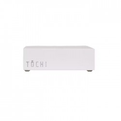 2 Bougies TOCHI blanches support blanc
