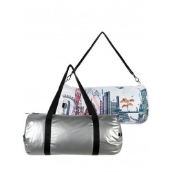 LOQI - Sac Weekender Kristjana S Williams Argent & Londres