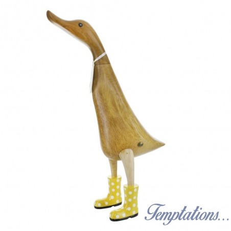 Canard en bottes jaunes à pois – The Duck Company