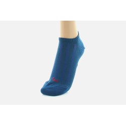 Socquettes femme invisibles en soie bleu pétrole -Berthe aux grands pieds