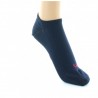 Socquettes femme invisibles en soie bleu marine -Berthe aux grands pieds