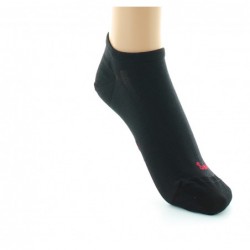 Socquettes femme invisibles en soie noire-Berthe aux grands pieds