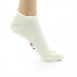 Socquettes femme invisibles en soie blanches -Berthe aux grands pieds