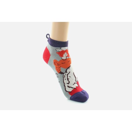 Leggings BERTHE AUX GRANDS PIEDS Coton Fil D'Écosse - Couleur Bordeaux/violet, Neuf Avec étiquettes