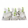 6 mini bougies poules blanches – Dekoratief
