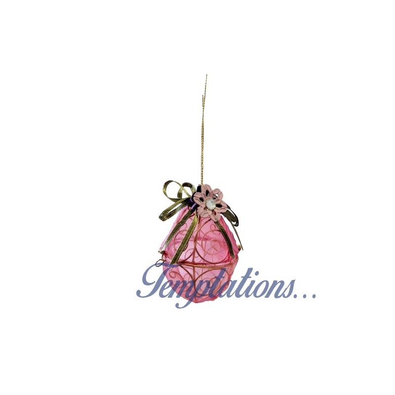 Oeuf bonbonnière en organdi PM - Katherine’s Collection