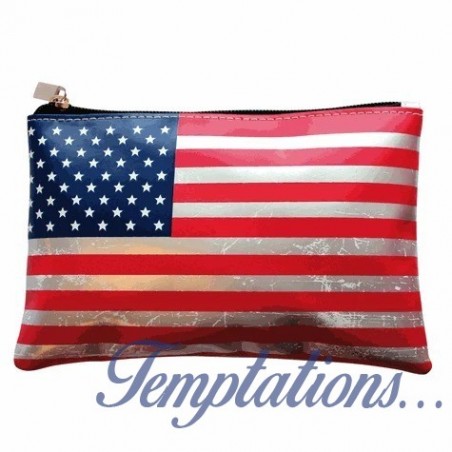 Pochette plate drapeau USA
