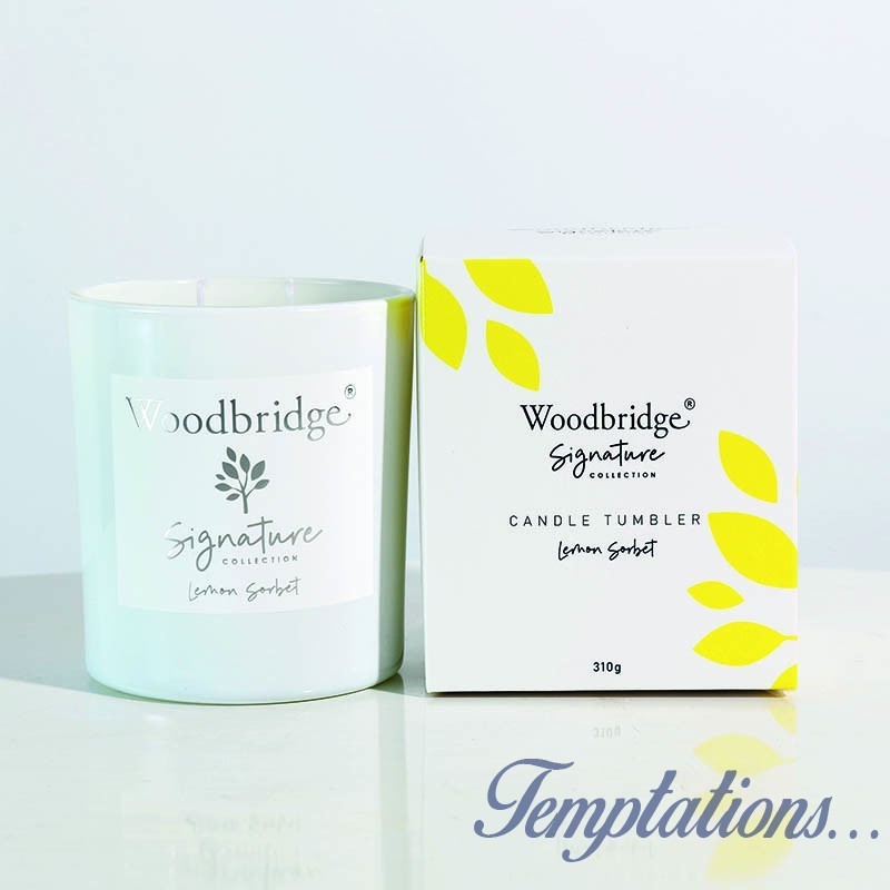 Bougie parfumée Sorbet Citron/Lemon Sorbet 310g- Woodbridge Collection Signature