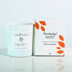 Bougie parfumée Ambre & Bois de Santal/Amber & Sandalwood 310g- Woodbridge Collection Signature
