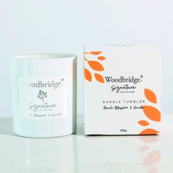 Bougie parfumée Fleur de pêcher & Vanille/Peach blossom & Vanilla 250g - Woodbridge Collection Signature
