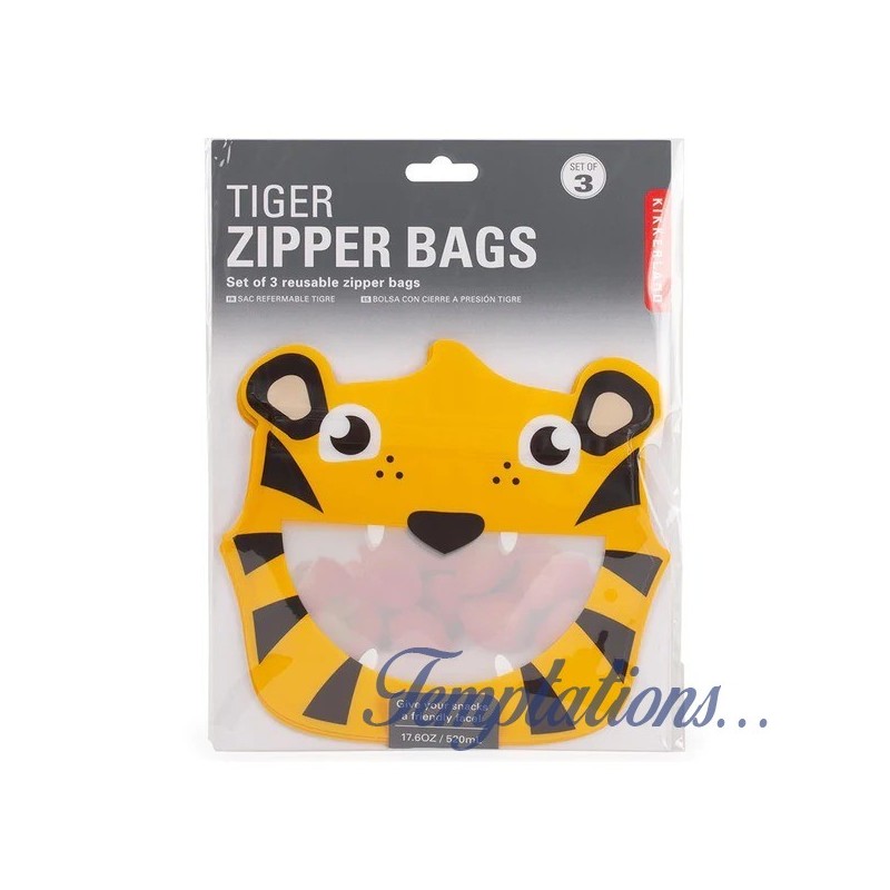 Zip sacs Tigres - Kikkerland