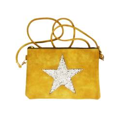 Pochette avec d cor toile paillet e
