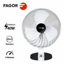 Ventilateur de bureau 3 vitesses - Fagor