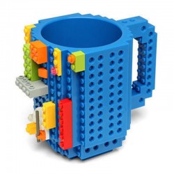 Mug Build on Brick bleu- Fisura