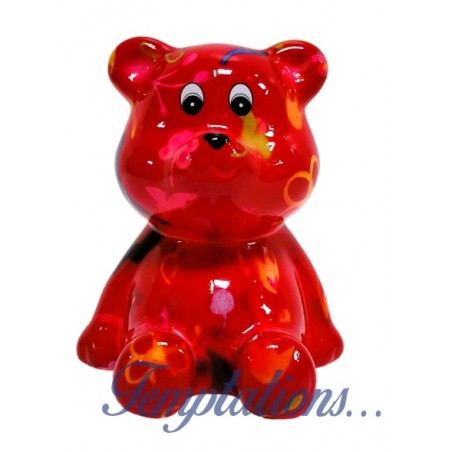 Mini Tirelire Teddy l’ours- Pomme Pidou