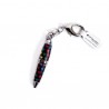 Mini stylo porte-clés Noir étoiles multicolores - Catwalk