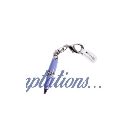 Mini stylo porte-clés Lavande avec strass - Catwalk
