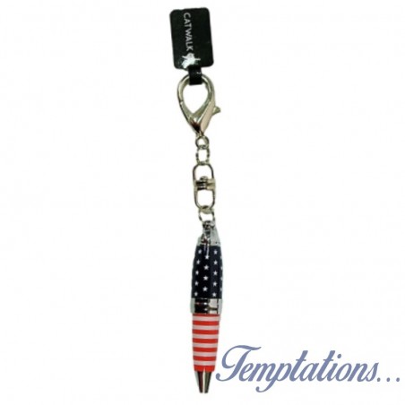Mini stylo porte-clés Drapeau americain - Catwalk