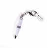 Mini stylo porte-clés Blanc avec vagues - Catwalk