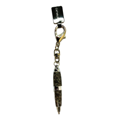 Mini stylo porte-clés Marron gèometrique - Catwalk