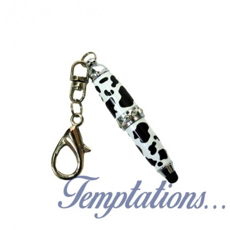 Mini tactile porte-clés noir et blanc - Catwalk