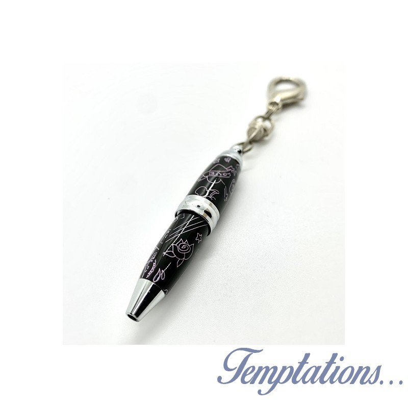 Mini stylo porte-clés noir Tatouage – Catwalk