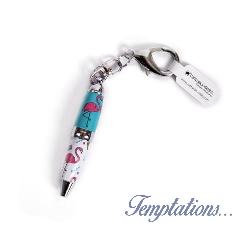 Mini stylo porte-clés Flamants rose– Catwalk